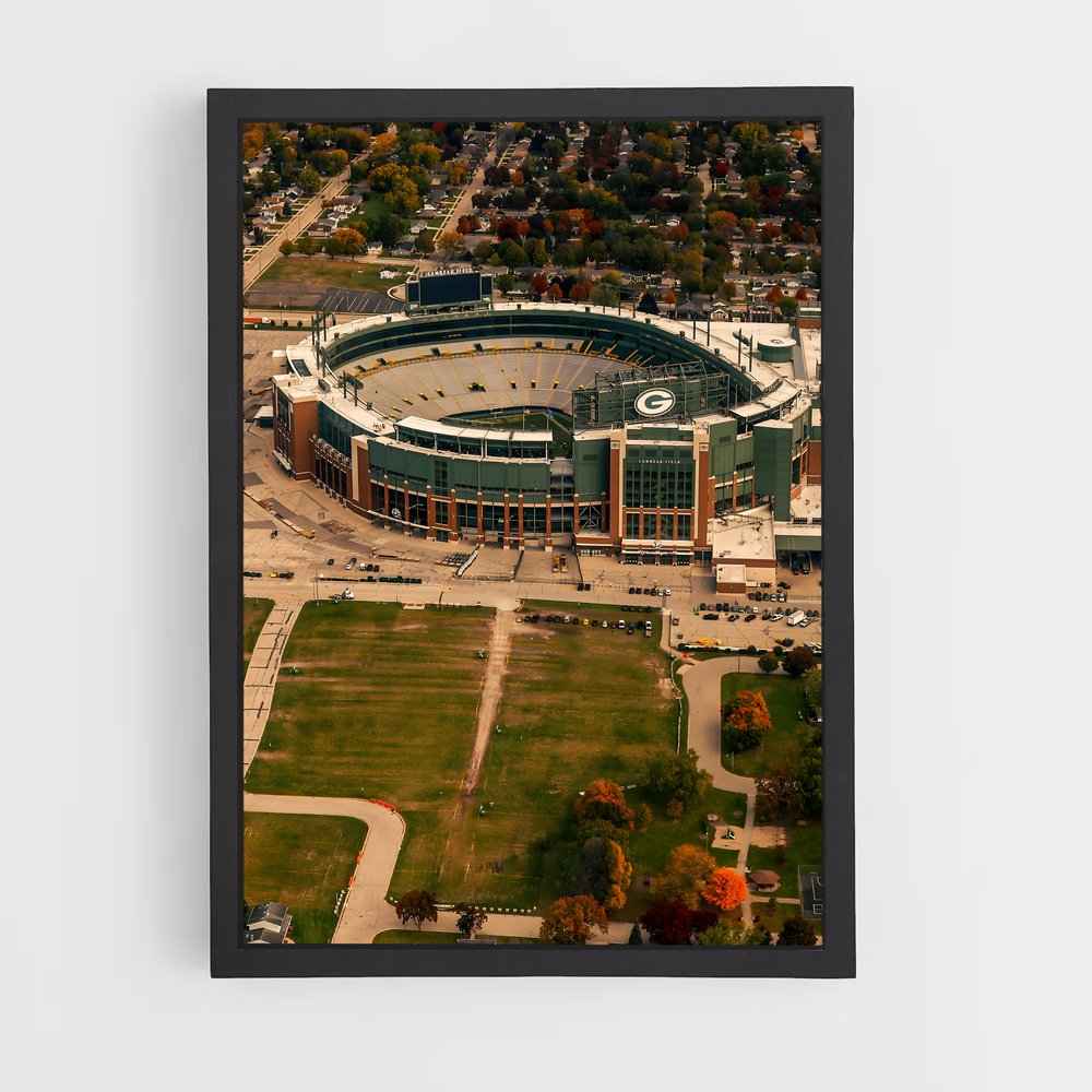 Poster Lambeau Field en Vue Aérienne (vue 2)
